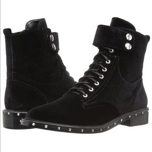 Vince Camuto Black Talorini Booties Velvet